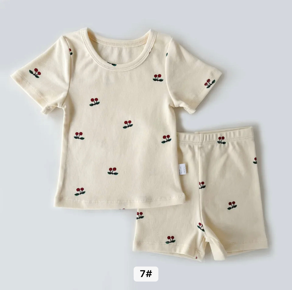 Elodee Cotton Tee and Shorts Set