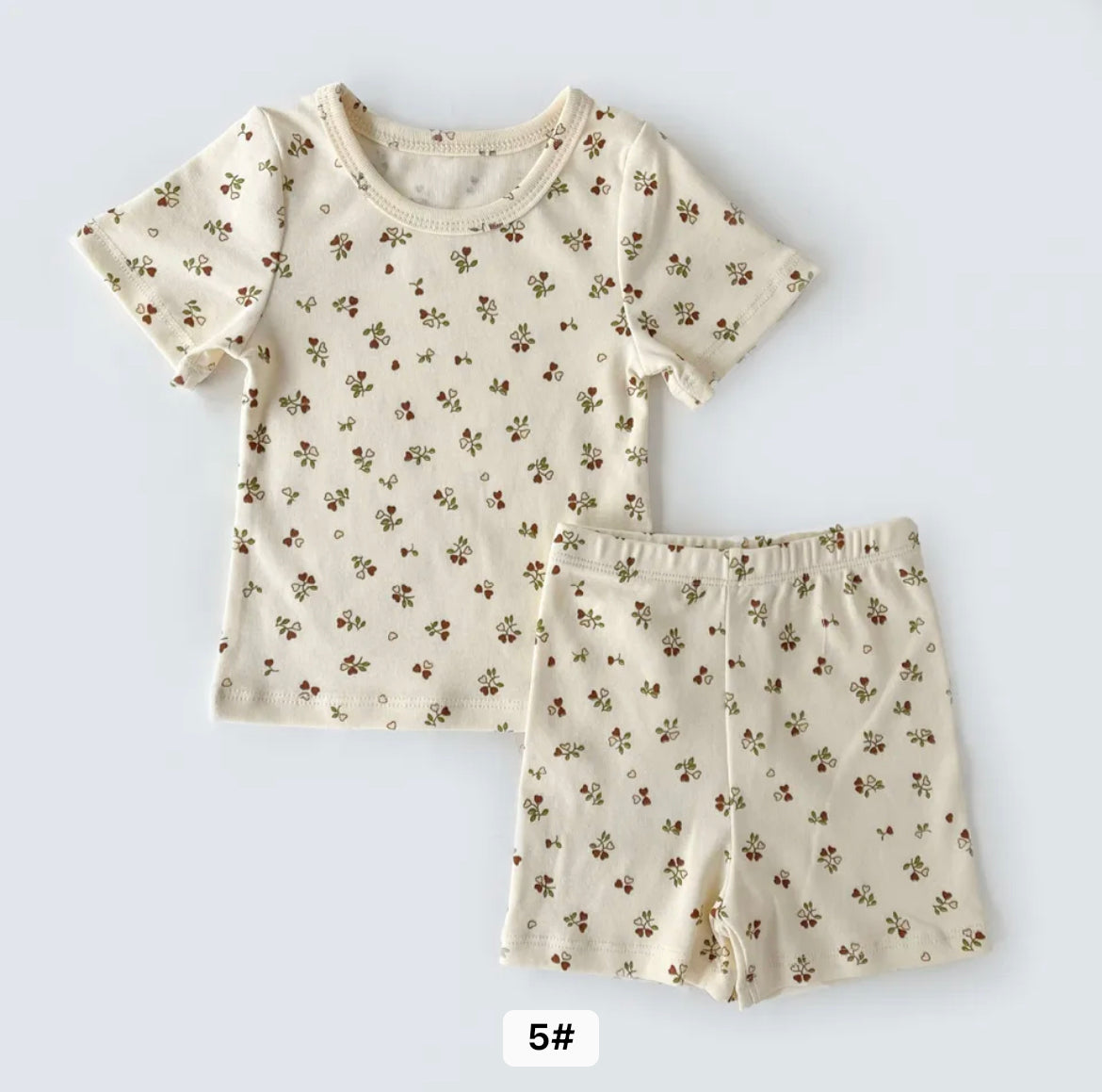 Elodee Cotton Tee and Shorts Set